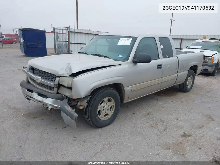 2GCEC19V941170532 2004 Chevrolet Silverado 1500 Ls