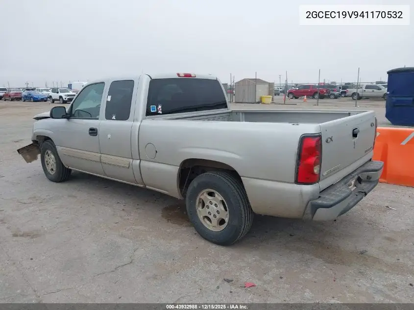 2GCEC19V941170532 2004 Chevrolet Silverado 1500 Ls