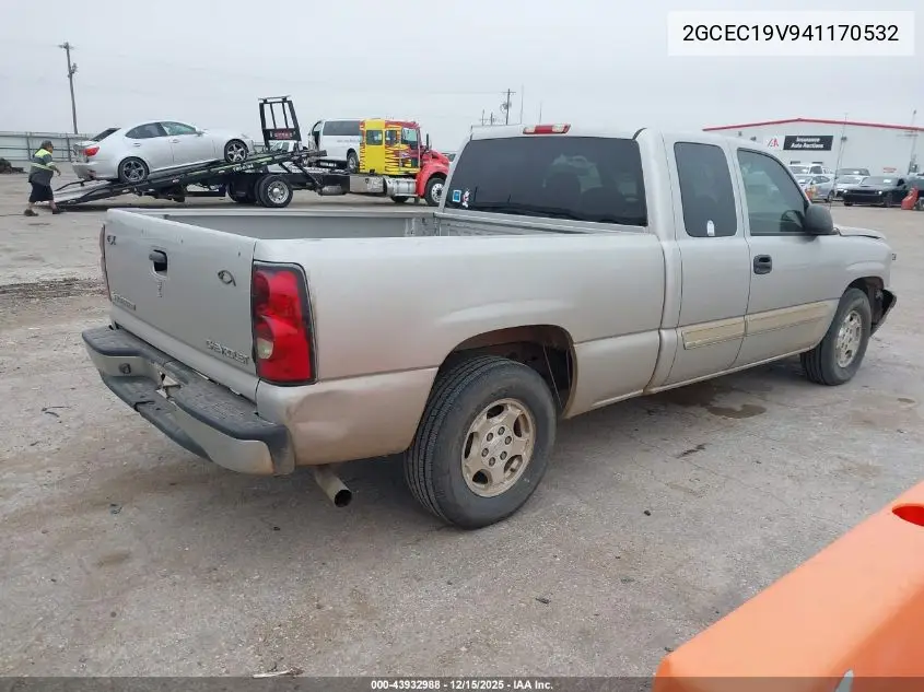 2GCEC19V941170532 2004 Chevrolet Silverado 1500 Ls
