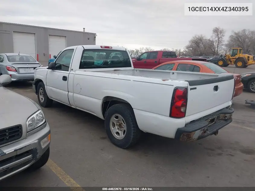 1GCEC14XX4Z340395 2004 Chevrolet Silverado 1500 Work Truck