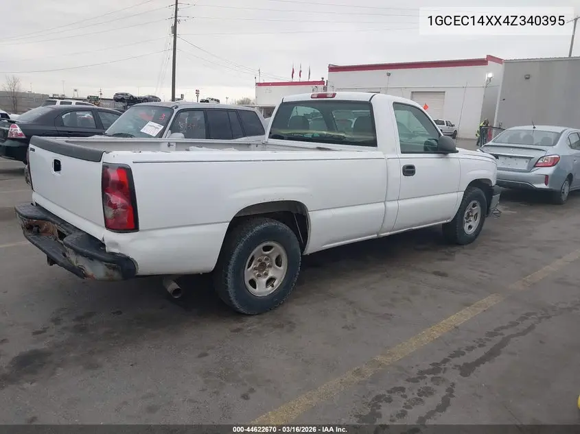 1GCEC14XX4Z340395 2004 Chevrolet Silverado 1500 Work Truck