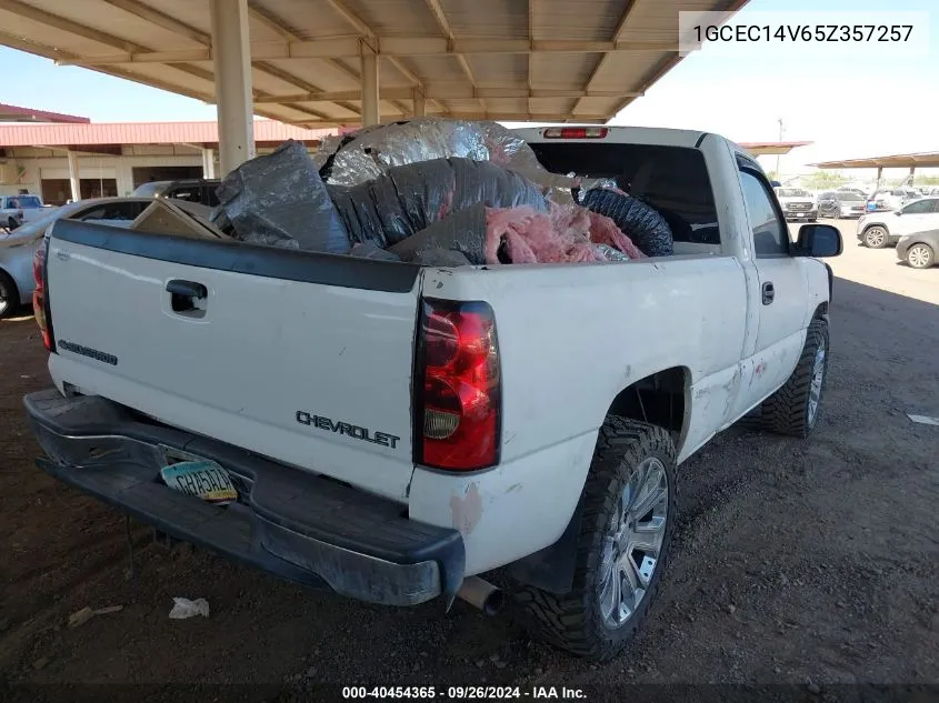 2005 Chevrolet Silverado 1500 Work Truck VIN: 1GCEC14V65Z357257 Lot: 40454365