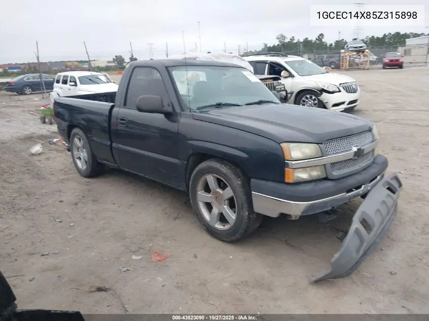 1GCEC14X85Z315898 2005 Chevrolet Silverado 1500 Work Truck