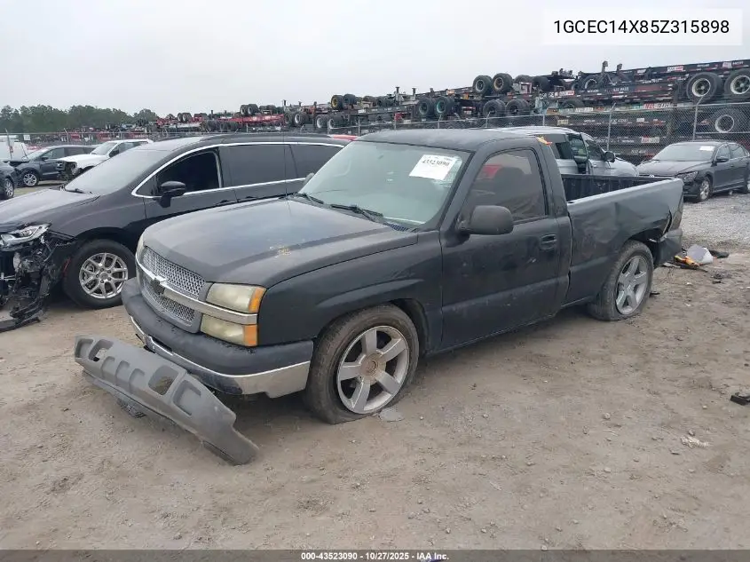 1GCEC14X85Z315898 2005 Chevrolet Silverado 1500 Work Truck