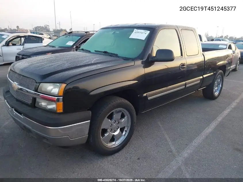 2GCEC19T451245377 2005 Chevrolet Silverado 1500 Ls