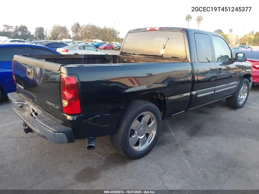 2GCEC19T451245377 2005 Chevrolet Silverado 1500 Ls