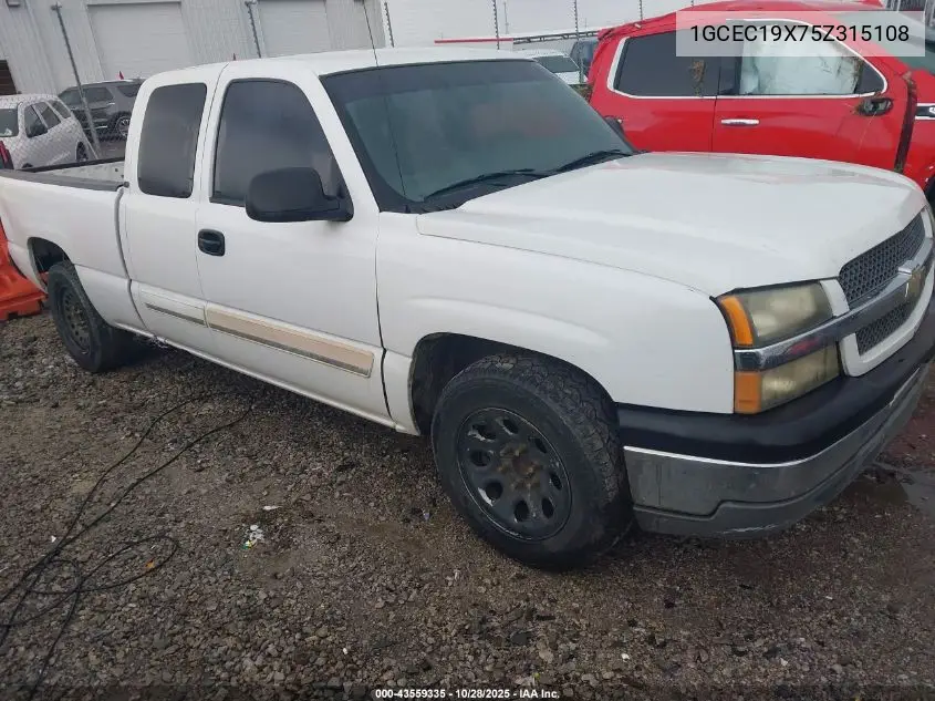 1GCEC19X75Z315108 2005 Chevrolet Silverado 1500 Ls