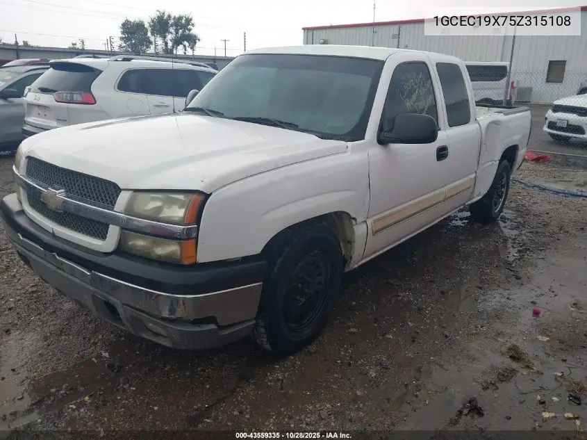 1GCEC19X75Z315108 2005 Chevrolet Silverado 1500 Ls
