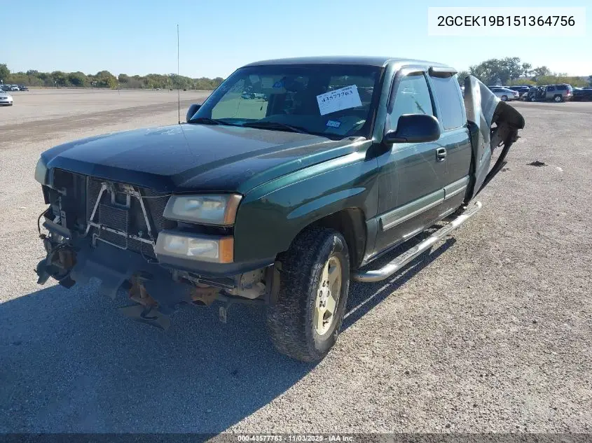 2GCEK19B151364756 2005 Chevrolet Silverado 1500 Ls