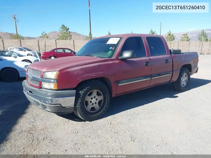 2GCEC13T651260410 2005 Chevrolet Silverado 1500 Ls