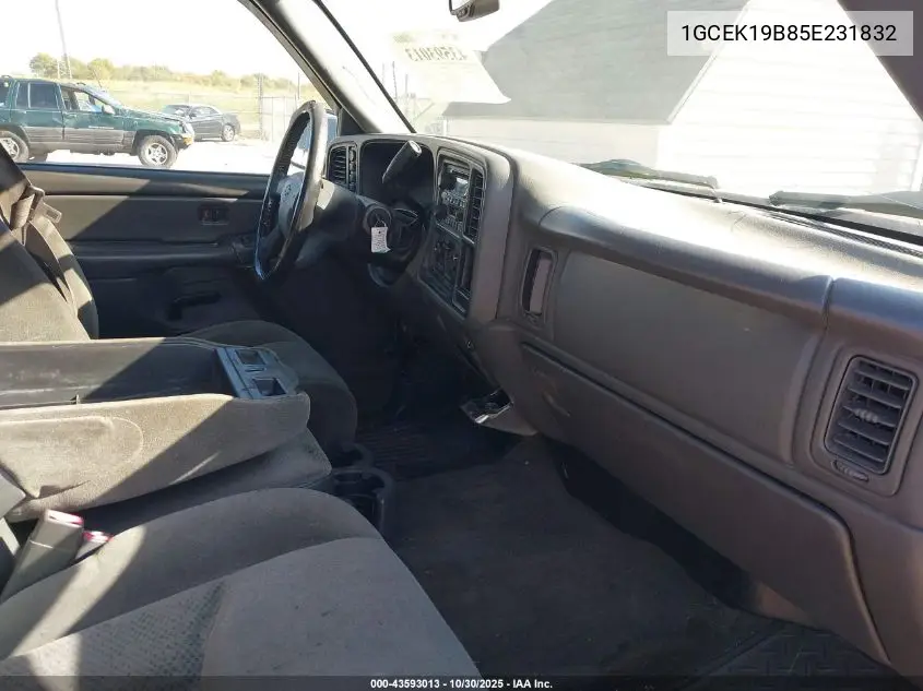 1GCEK19B85E231832 2005 Chevrolet Silverado 1500 Z71