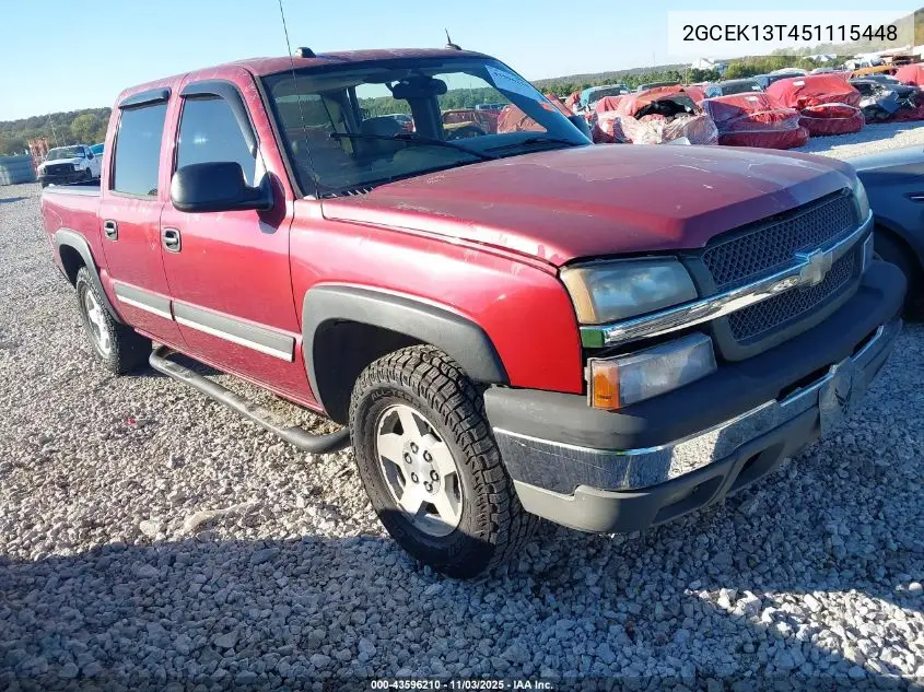 2GCEK13T451115448 2005 Chevrolet Silverado 1500 Z71