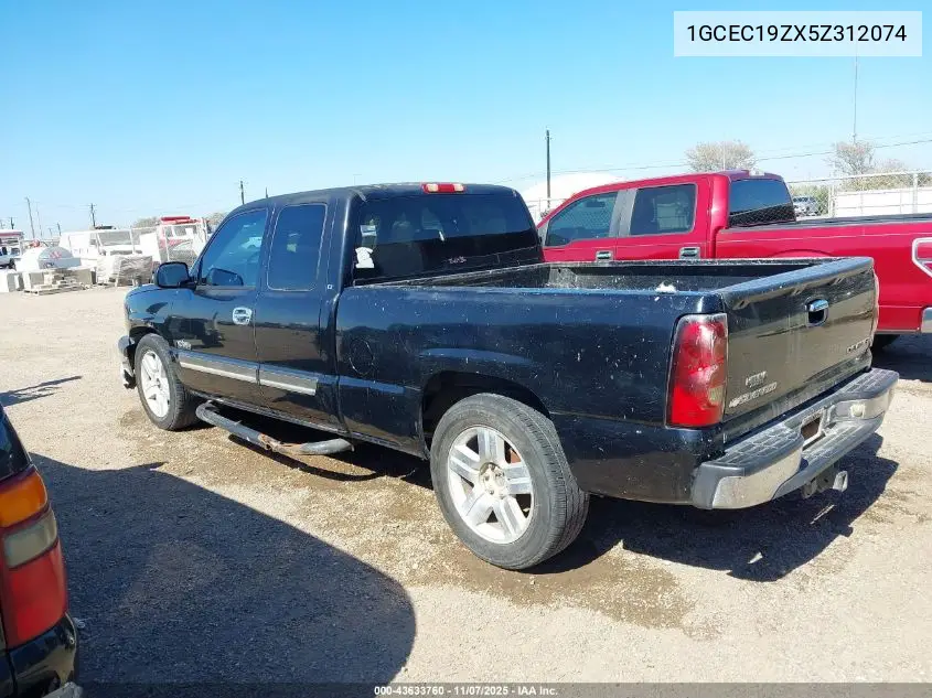 1GCEC19ZX5Z312074 2005 Chevrolet Silverado 1500 Ls