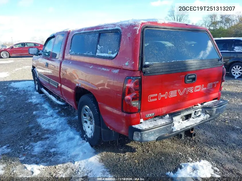 2GCEC19T251313207 2005 Chevrolet Silverado 1500