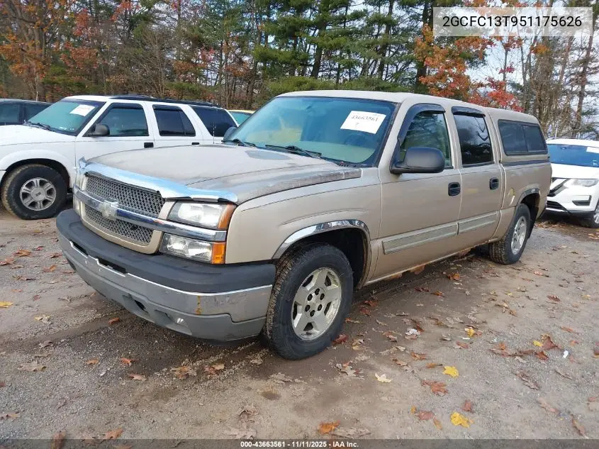 2GCEC13T951175626 2005 Chevrolet Silverado 1500 Ls