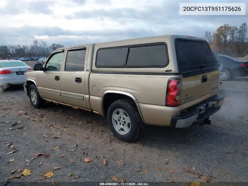 2GCEC13T951175626 2005 Chevrolet Silverado 1500 Ls