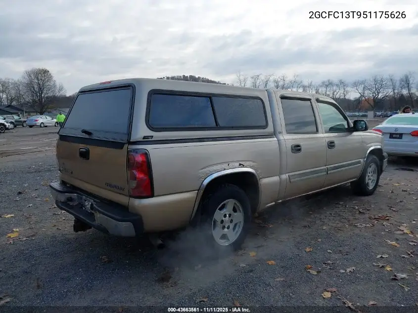 2GCEC13T951175626 2005 Chevrolet Silverado 1500 Ls