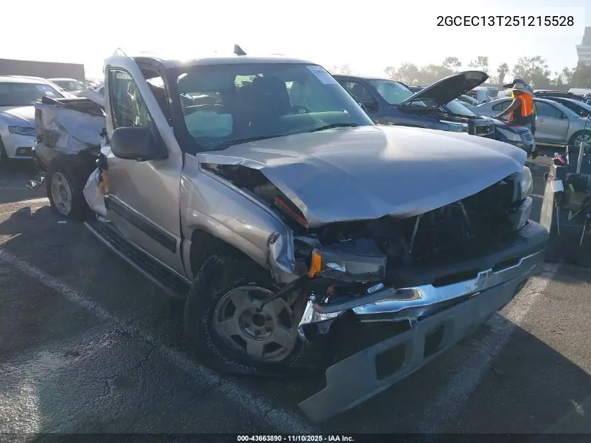 2GCEC13T251215528 2005 Chevrolet Silverado 1500 Ls