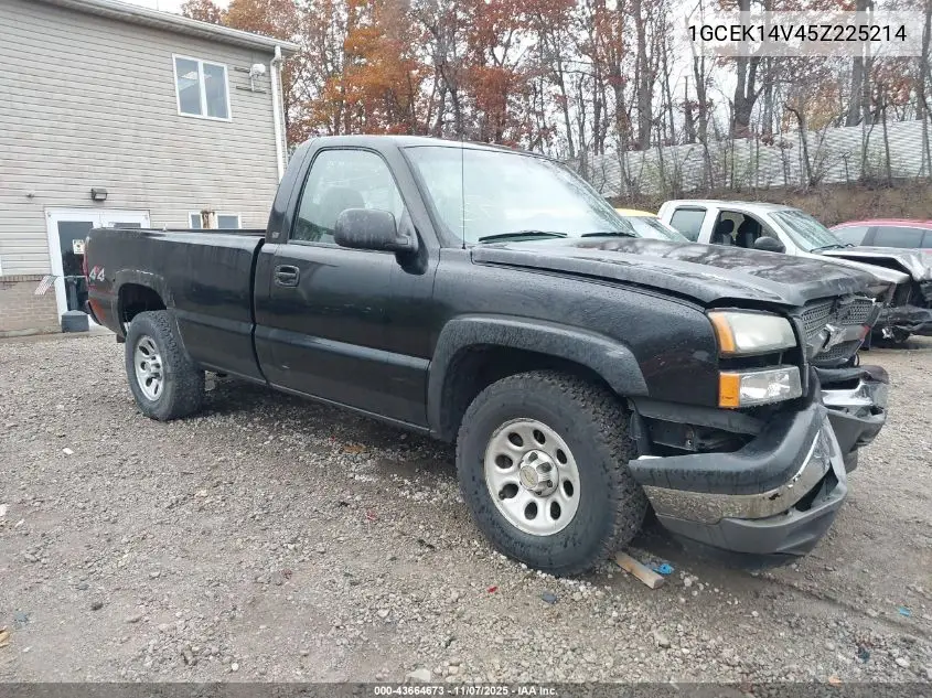 1GCEK14V45Z225214 2005 Chevrolet Silverado 1500 Work Truck