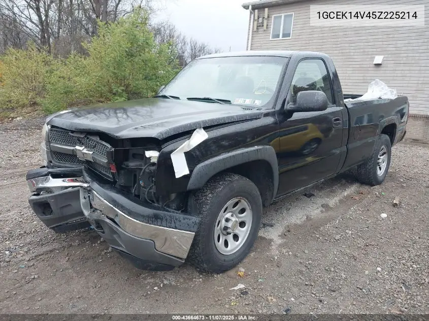 1GCEK14V45Z225214 2005 Chevrolet Silverado 1500 Work Truck