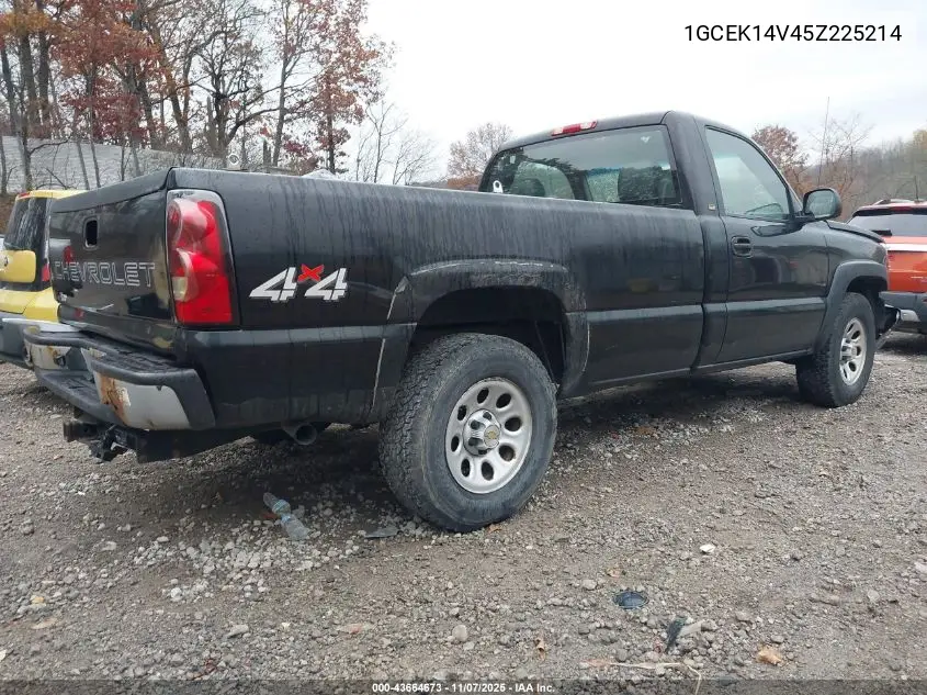1GCEK14V45Z225214 2005 Chevrolet Silverado 1500 Work Truck