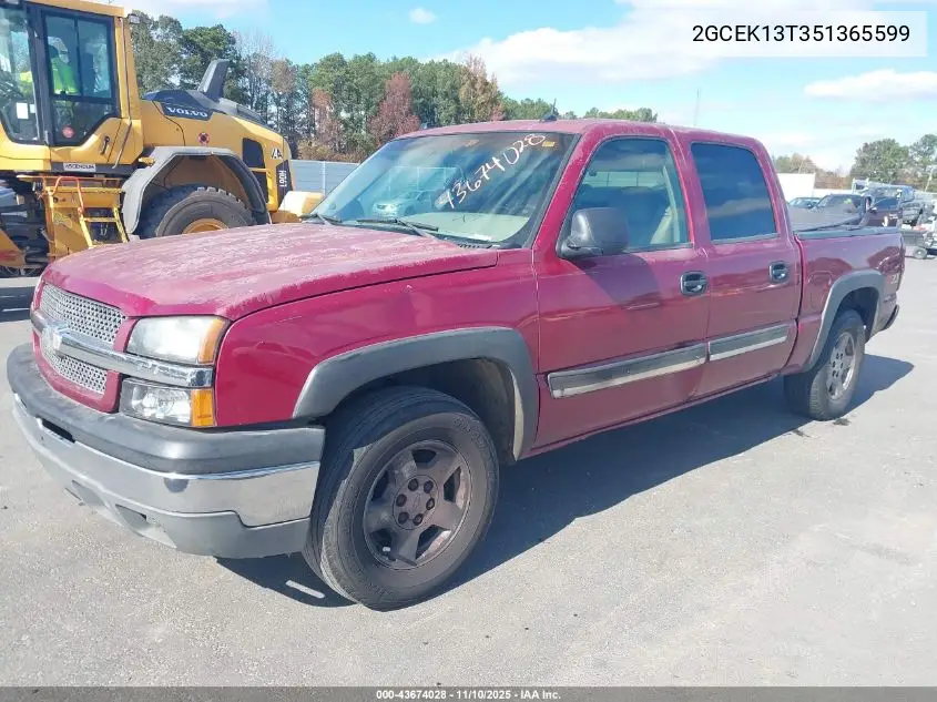 2GCEK13T351365599 2005 Chevrolet Silverado 1500 Z71