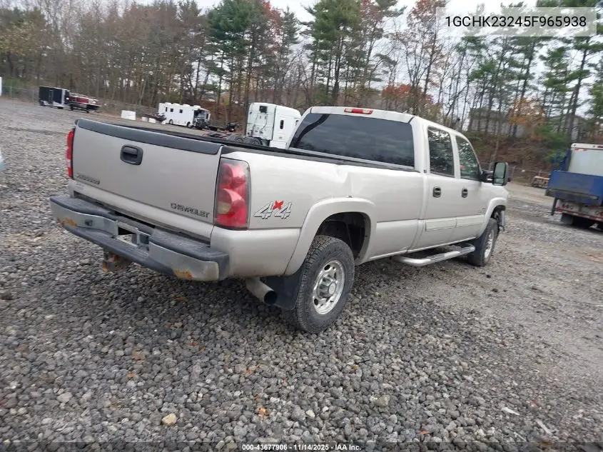 1GCHK23245F965938 2005 Chevrolet Silverado 2500Hd Ls