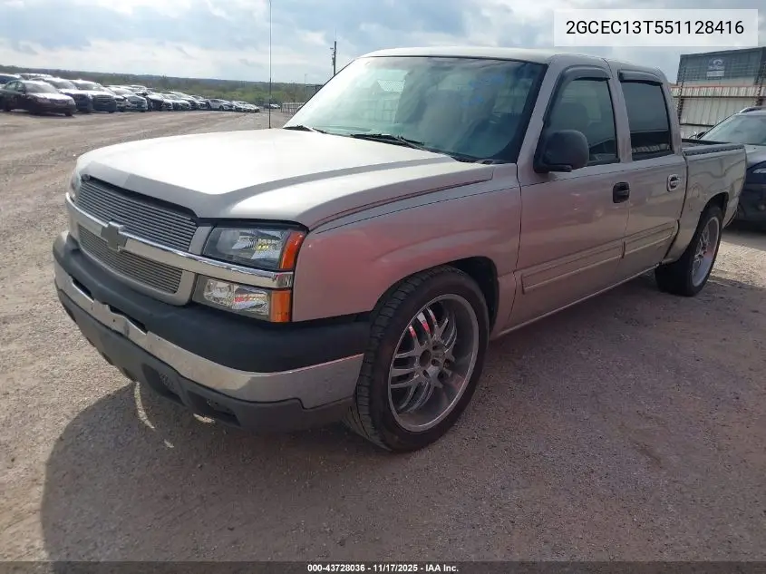 2GCEC13T551128416 2005 Chevrolet Silverado 1500 Ls
