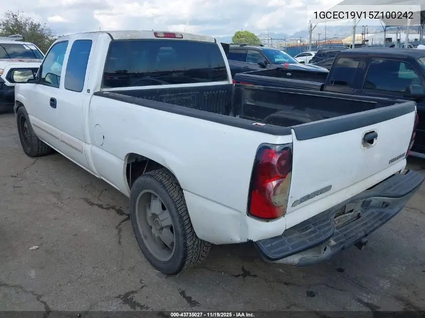 1GCEC19V15Z100242 2005 Chevrolet Silverado 1500 Ls