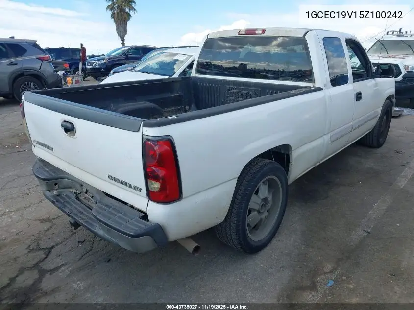 1GCEC19V15Z100242 2005 Chevrolet Silverado 1500 Ls