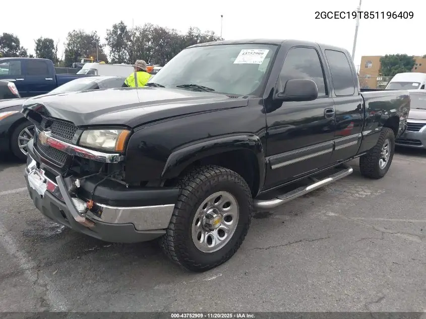 2GCEC19T851196409 2005 Chevrolet Silverado 1500 Ls