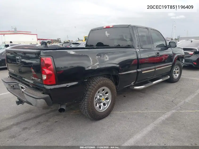 2GCEC19T851196409 2005 Chevrolet Silverado 1500 Ls