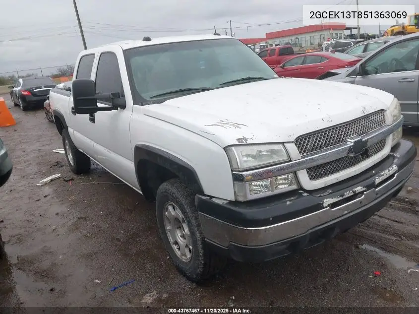 2GCEK13T851363069 2005 Chevrolet Silverado 1500 Z71