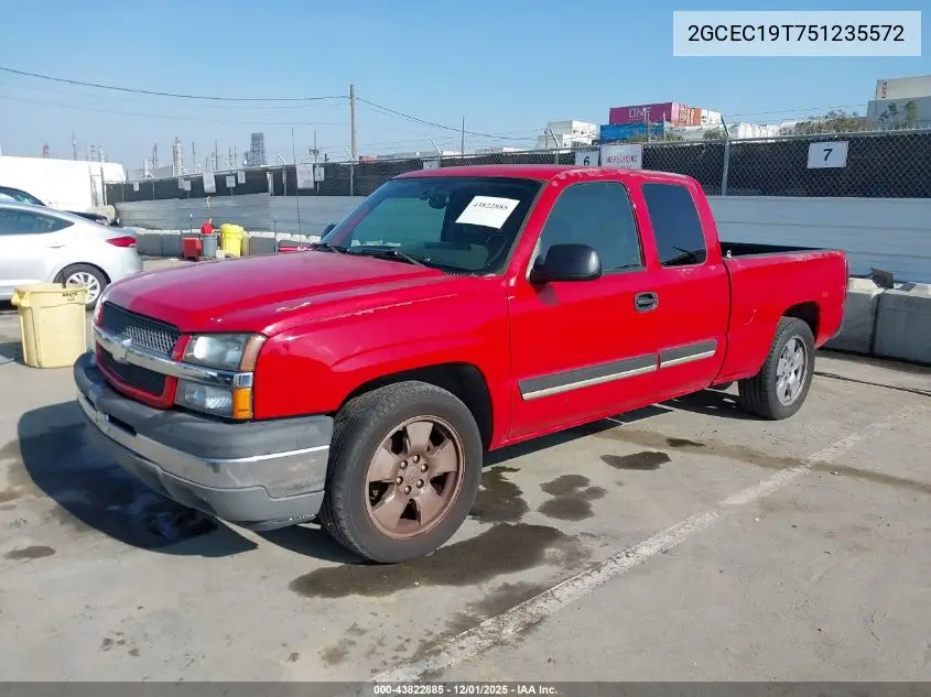 2GCEC19T751235572 2005 Chevrolet Silverado 1500 Ls