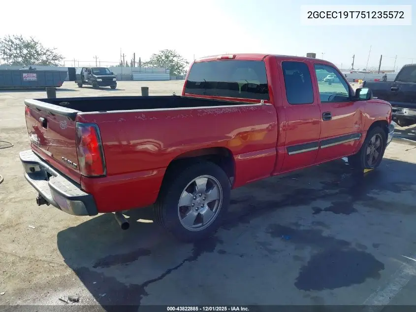 2GCEC19T751235572 2005 Chevrolet Silverado 1500 Ls