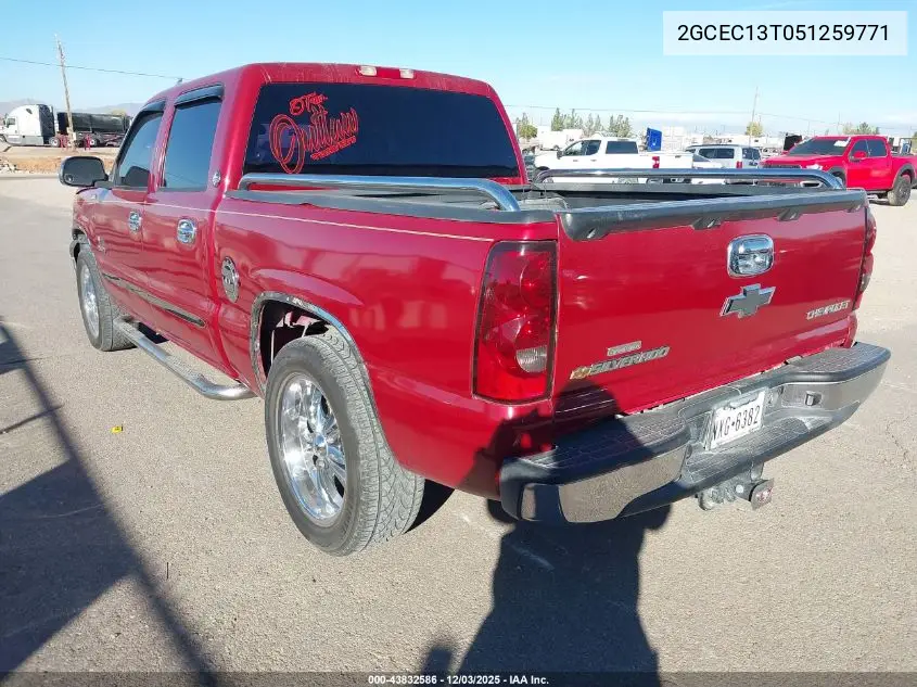 2GCEC13T051259771 2005 Chevrolet Silverado 1500 Ls