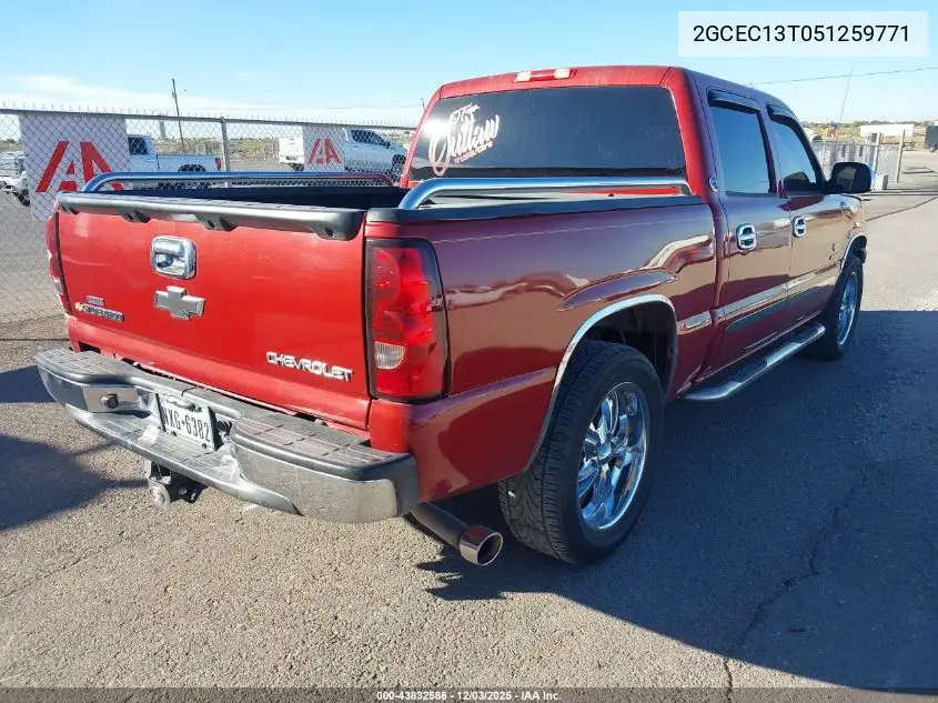 2GCEC13T051259771 2005 Chevrolet Silverado 1500 Ls