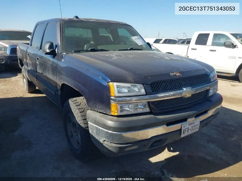 2GCEC13T751343053 2005 Chevrolet Silverado 1500 Ls