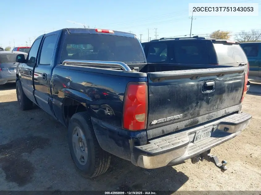 2GCEC13T751343053 2005 Chevrolet Silverado 1500 Ls