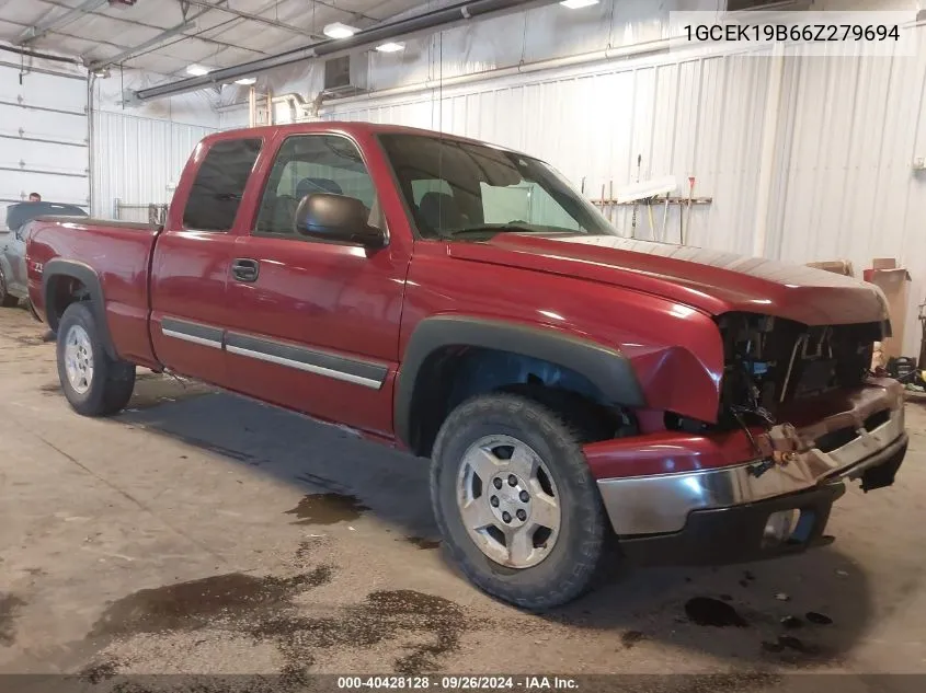 1GCEK19B66Z279694 2006 Chevrolet Silverado 1500 Lt1