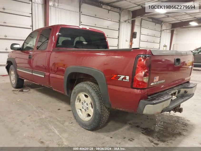 1GCEK19B66Z279694 2006 Chevrolet Silverado 1500 Lt1