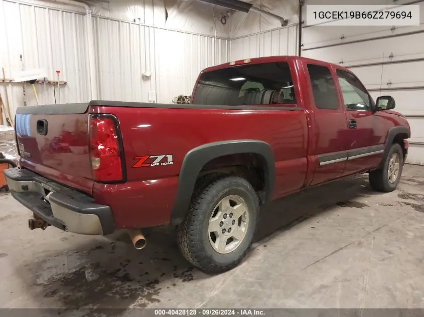 1GCEK19B66Z279694 2006 Chevrolet Silverado 1500 Lt1