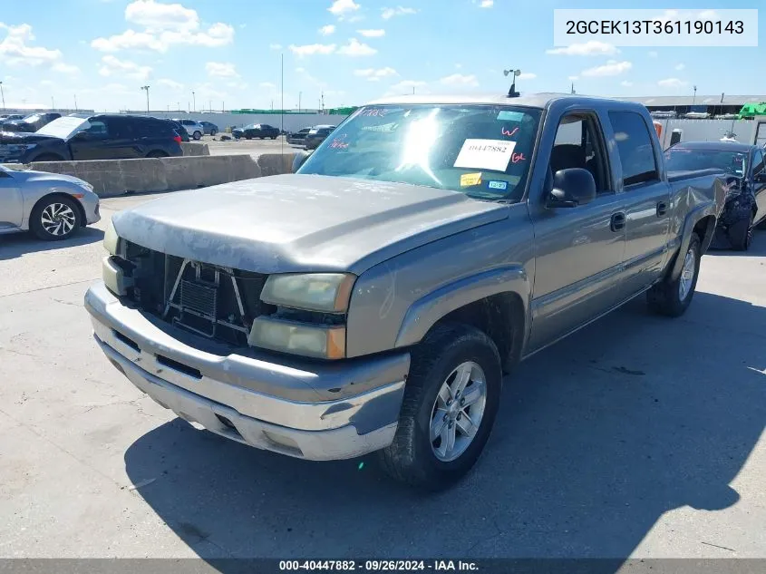 2GCEK13T361190143 2006 Chevrolet Silverado 1500 Lt2