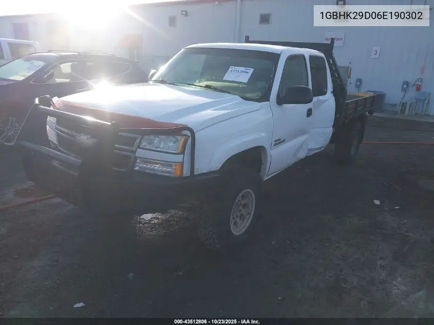 1GBHK29D06E190302 2006 Chevrolet Silverado 2500Hd Lt1