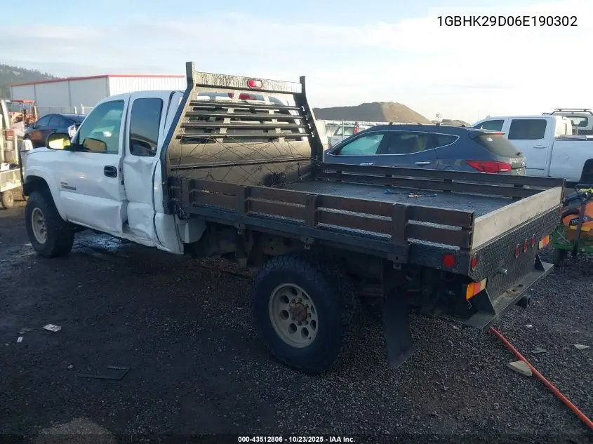 1GBHK29D06E190302 2006 Chevrolet Silverado 2500Hd Lt1