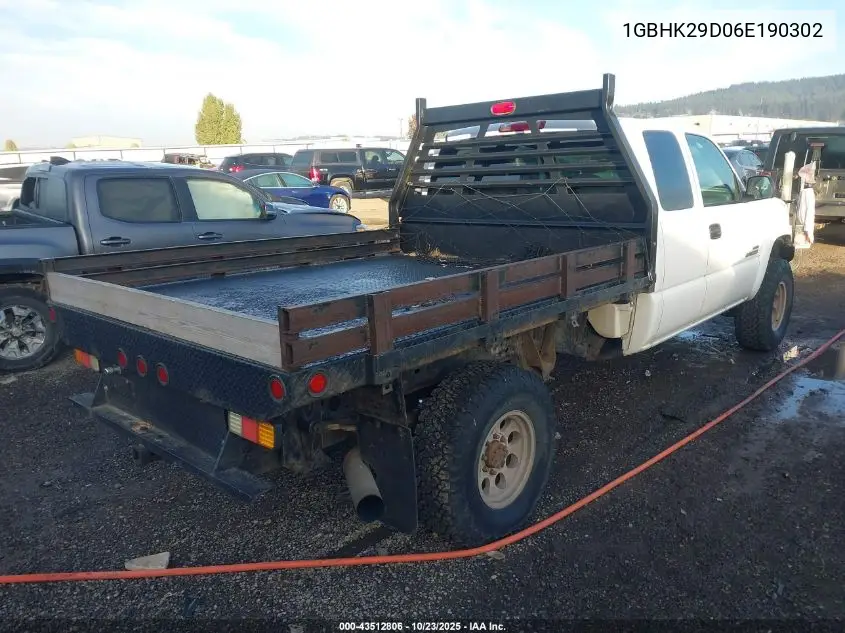 1GBHK29D06E190302 2006 Chevrolet Silverado 2500Hd Lt1
