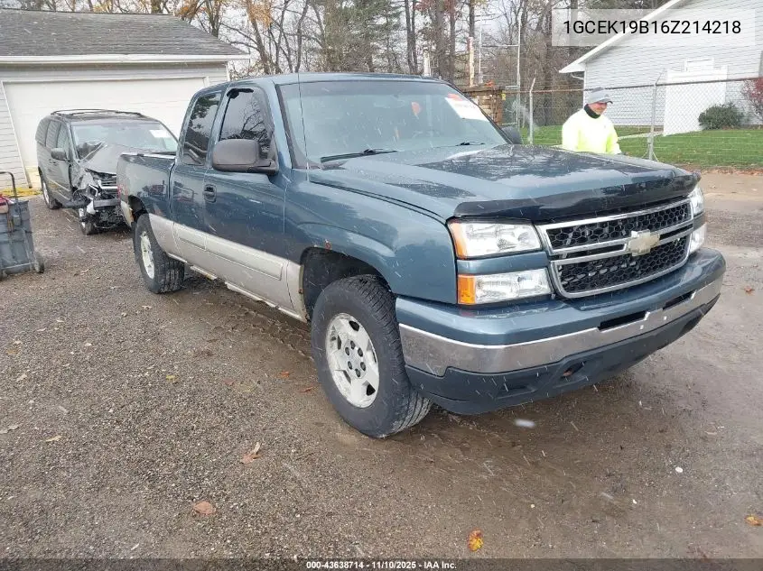 1GCEK19B16Z214218 2006 Chevrolet Silverado 1500 Lt1