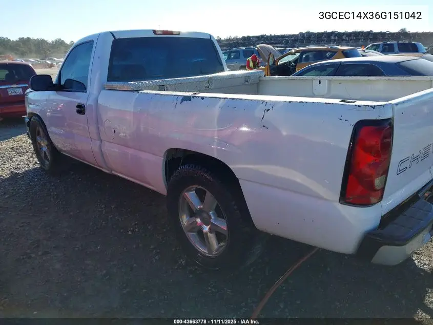 3GCEC14X36G151042 2006 Chevrolet Silverado 1500 Work Truck