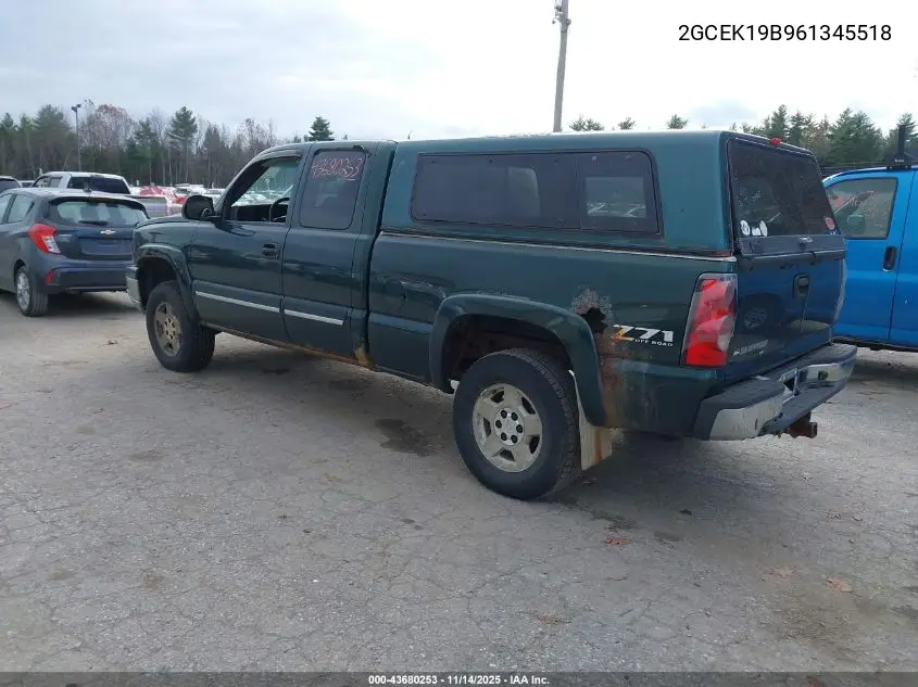 2GCEK19B961345518 2006 Chevrolet Silverado 1500 Lt1
