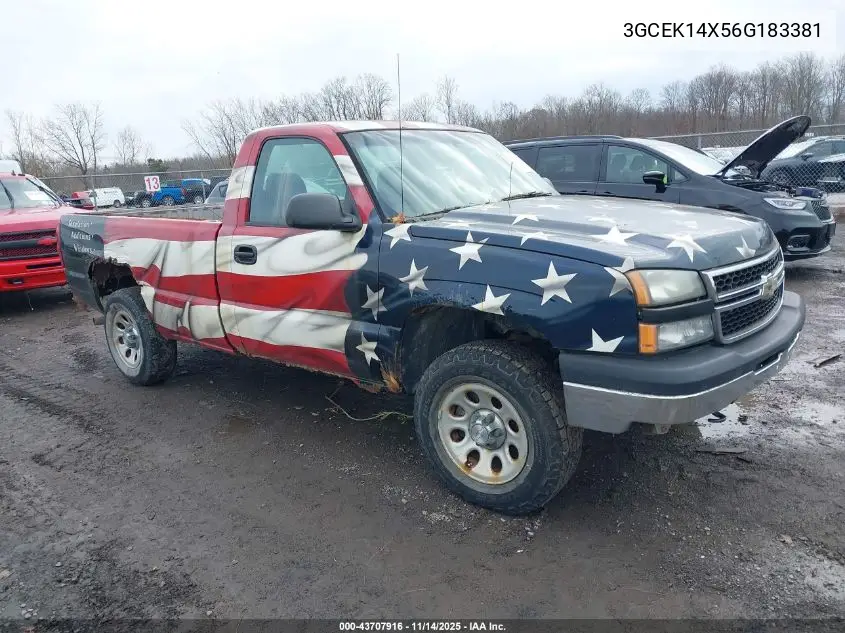 3GCEK14X56G183381 2006 Chevrolet Silverado 1500 Work Truck